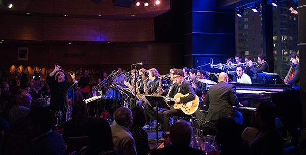 jazz band in night club